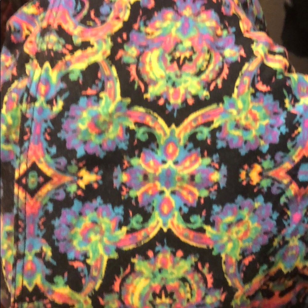 Major Lularoe Unicorn!!! Neon Damask OS leggings